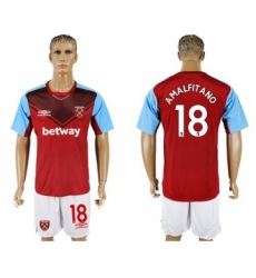 West Ham United #18 Amalfitano Home Soccer Club Jersey