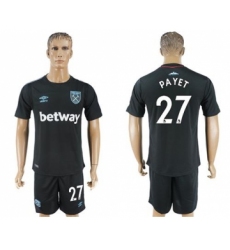 West Ham United #27 Payet Away Soccer Club Jersey