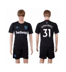 West Ham United #31 Fernandes Away Soccer Club Jersey