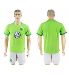Wolfsburg Blank Home Soccer Club Jersey