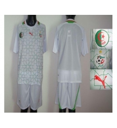 Algeria Blank White Home 2012 2013 Soccer Country Jersey