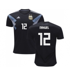 Argentina #12 Nahuel Away Soccer Country Jersey