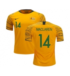 Australia #14 Maclaren Home Soccer Country Jersey