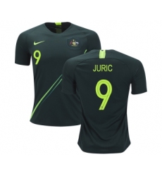 Australia #9 Juric Away Soccer Country Jersey