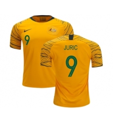 Australia #9 Juric Home Soccer Country Jersey