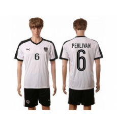 Austria #6 Pehlivan White Away Soccer Country Jersey
