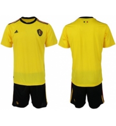 Belgium Blank Away Soccer Country Jersey