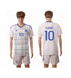 Bosnia Herzegovina #10 Pjanic Away Soccer Country Jersey