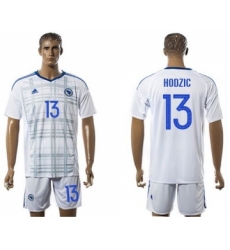 Bosnia Herzegovina #13 Hodzic Away Soccer Country Jersey