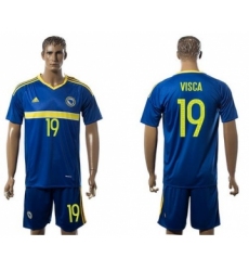 Bosnia Herzegovina #19 Visca Home Soccer Country Jersey