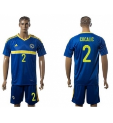 Bosnia Herzegovina #2 Cocalic Home Soccer Country Jersey