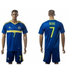 Bosnia Herzegovina #7 Besic Home Soccer Country Jersey