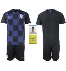 Croatia Blank Away Soccer Country Jersey