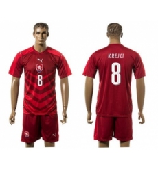 Czech #8 Krejci Red Home Soccer Country Jersey