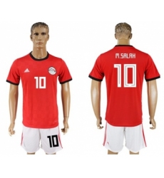 Egypt #10 M.Salah Red Home Soccer Country Jersey