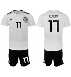 Egypt #17 Elneny Away Soccer Country Jersey