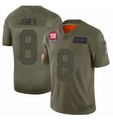 Youth New York Giants #8 Daniel Jones Limited Camo 2019 Salute to Service Football Jersey