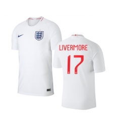 England #17 Livermore Home Thai Version Soccer Country Jersey