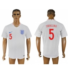England #5 Smalling Home Thai Version Soccer Country Jersey