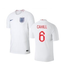 England #6 Cahill Home Thai Version Soccer Country Jersey