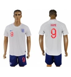 England #9 Kane Home Soccer Country Jersey