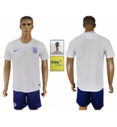 England Blank Home Soccer Country Jersey