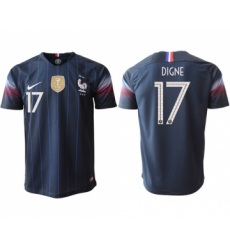 France #17 Digne Home Thai Version Soccer Country Jersey