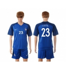 France #23 Costil Blue Soccer Country Jersey