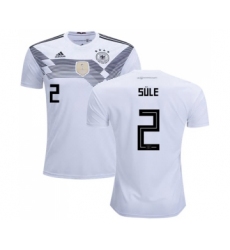 Germany #2 Sule White Home Soccer Country Jersey