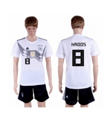 Germany #8 Kroos White Home Soccer Country Jersey