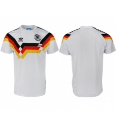 Germany Blank White Throwback Soccer Country Jersey