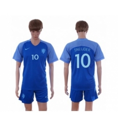 Holland #10 Sneijder Away Soccer Country Jersey