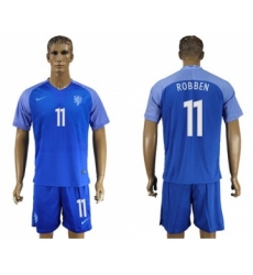 Holland #11 Robben Away Soccer Country Jersey