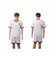 Honduras Blank White Home Soccer Country Jersey