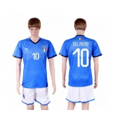 Italy #10 Del Piero Home Soccer Country Jersey