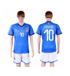 Italy #10 R Baggio Home Soccer Country Jersey
