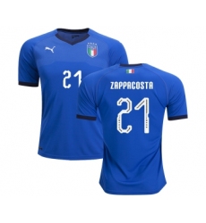 Italy #21 Zappacosta Home Soccer Country Jersey