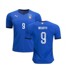 Italy #9 Belotti Home Soccer Country Jersey