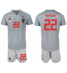 Japan #22 Yoshida Away Soccer Country Jersey