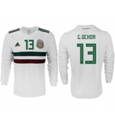 Mexico #13 G.Ochoa Away Long Sleeves Soccer Country Jersey