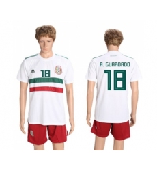 Mexico #18 A.Guardado Away Soccer Country Jersey