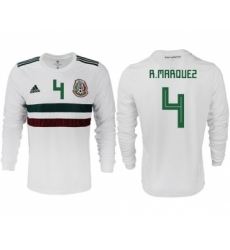 Mexico #4 R.Marquez Away Long Sleeves Soccer Country Jersey