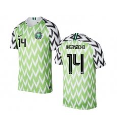 Nigeria #14 IHEANACHO Home Soccer Country Jersey
