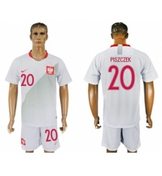 Poland #20 Piszczek Home Soccer Country Jersey