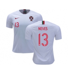 Portugal #13 Neves Away Soccer Country Jersey