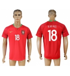 Portugal #18 Rafael Home Soccer Country Jersey