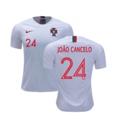 Portugal #24 Joao Cancelo Away Soccer Country Jersey