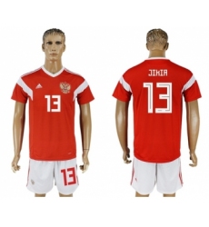 Russia #13 Jikia Home Soccer Country Jersey