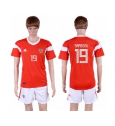 Russia #19 Samedov Home Soccer Country Jersey