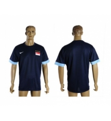 Singapore Blank Blue Soccer Country Jersey
